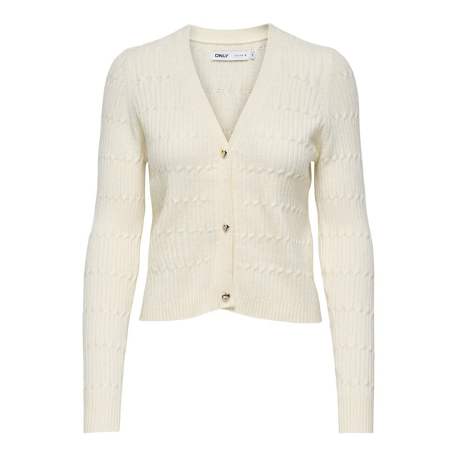 Only Onlkatia ls cable v-neck cardi knt licht 4249.83.0021 large