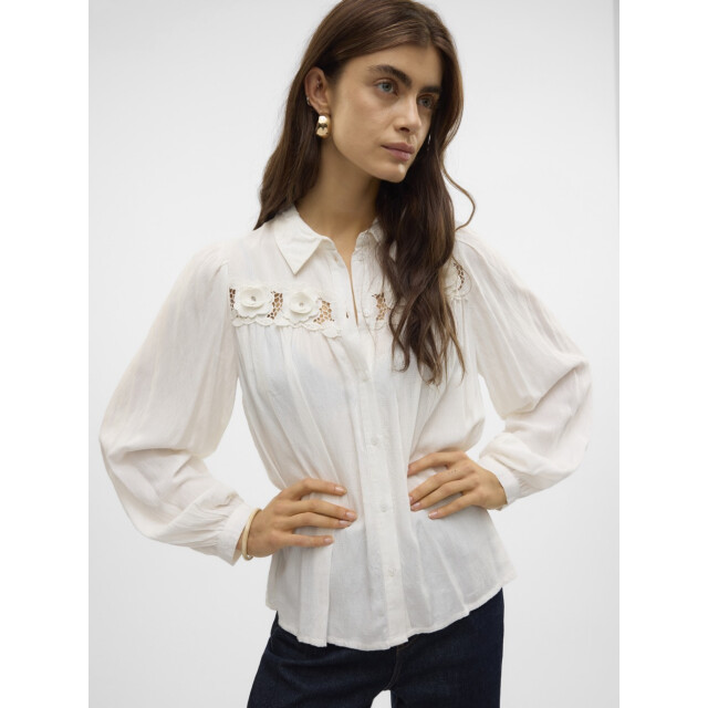 Vero Moda Vmkaren ls shirt wvn ga off-white 4309.02.0049 large