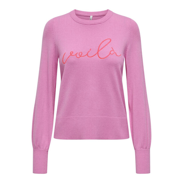 Only Onlibi ls emb o-neck cc knt pink 4219.64.0005 large