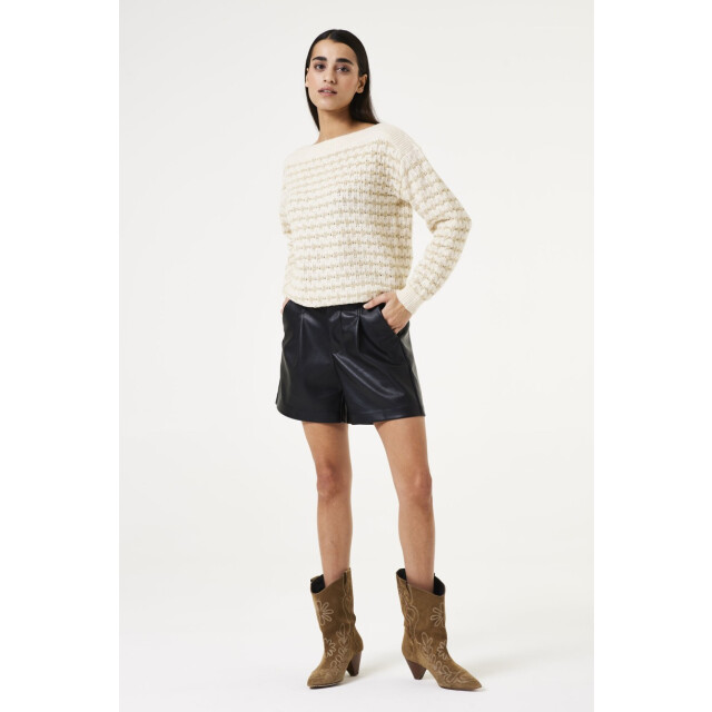 Garcia Jeans dames truien amp; vesten truien 4219.08.0012 ecru dessin 4219.08.0012 large