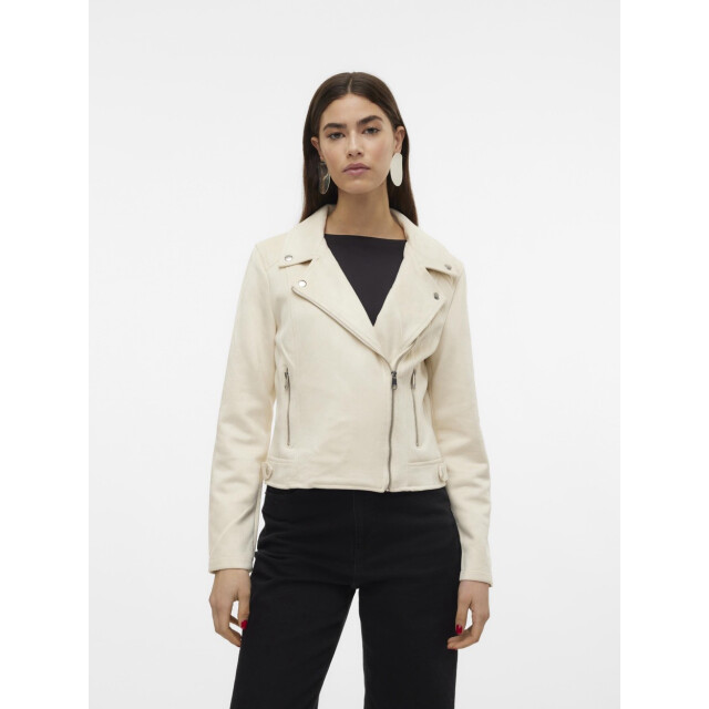 Vero Moda Vmjose ss24 short faux suede jacket ecru 4279.03.0002 large