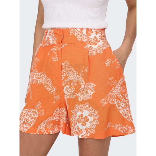 Only Onlbella linen hw tailored shorts p dessin 4159.18.0008 large