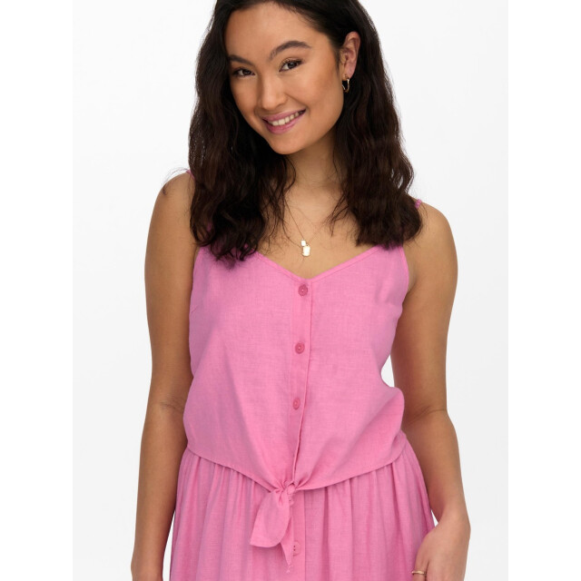 Only Onlcaro strap linen blend knot top - 4349.60.0035 large