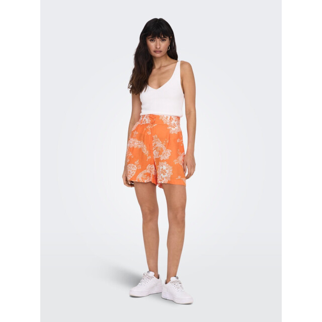 Only Onlbella linen hw tailored shorts p dessin 4159.18.0008 large