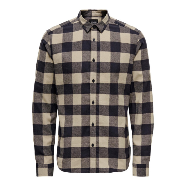 Only & Sons Onsgudmund ls checked shirt noos zand dessin 5309.06.0005 large