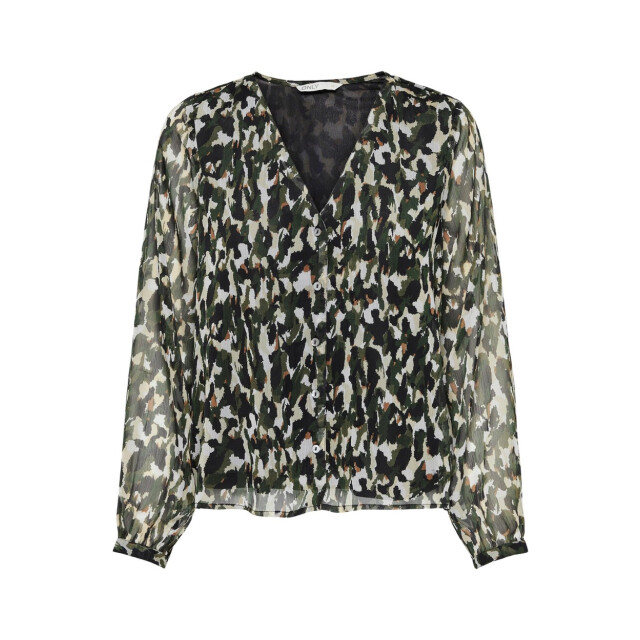 Only Onlluna ls v-neck top cs ptm dessin 4389.29.0089 large