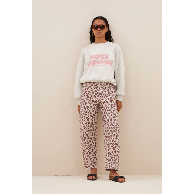 By-Bar Amsterdam 25118027 begum pink cheetah pants 25118027 Begum pink cheetah pants large