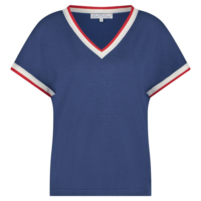 Red Button Jerry v-neck blue Jerry V-Neck Blue large