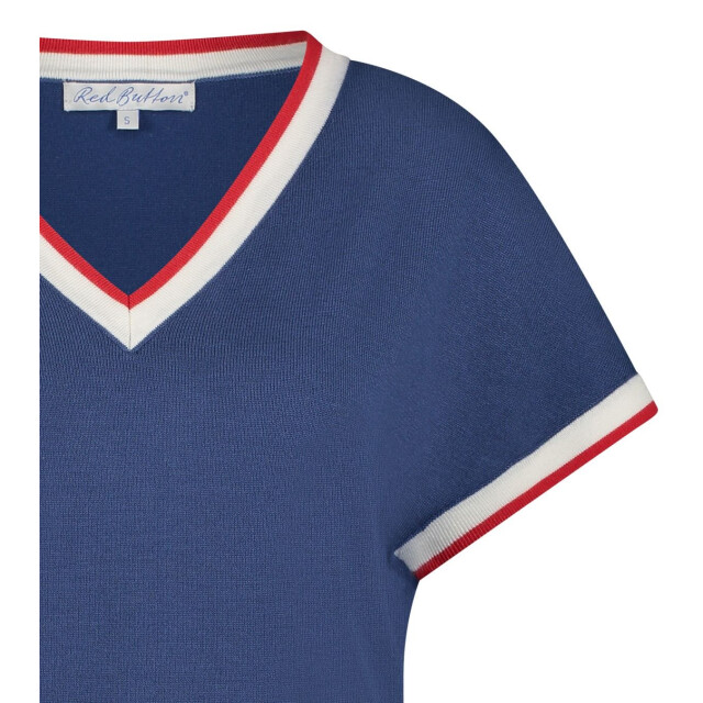 Red Button Jerry v-neck blue Jerry V-Neck Blue large