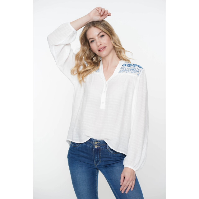 Geisha Blouse 53065-14 -blue 53065-14 large