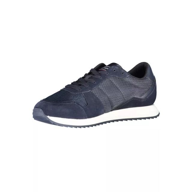 Tommy Hilfiger Gerecycled polyester sneakers voor heren Tommy Hilfiger Blauw Gerecycled Polyester Sneakers voor Heren large