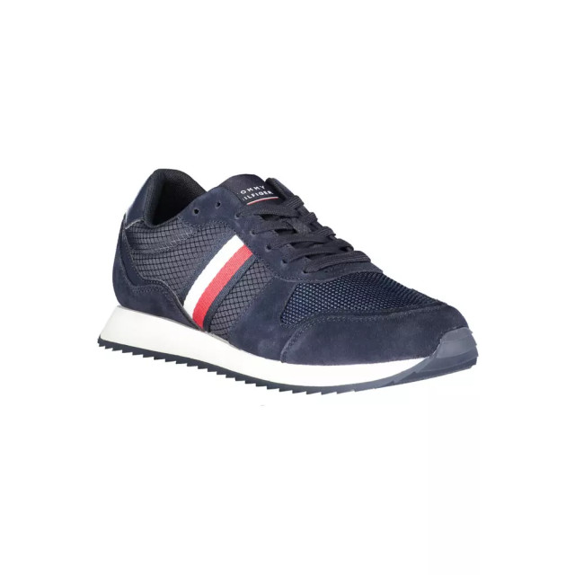 Tommy Hilfiger Gerecycled polyester sneakers voor heren Tommy Hilfiger Blauw Gerecycled Polyester Sneakers voor Heren large