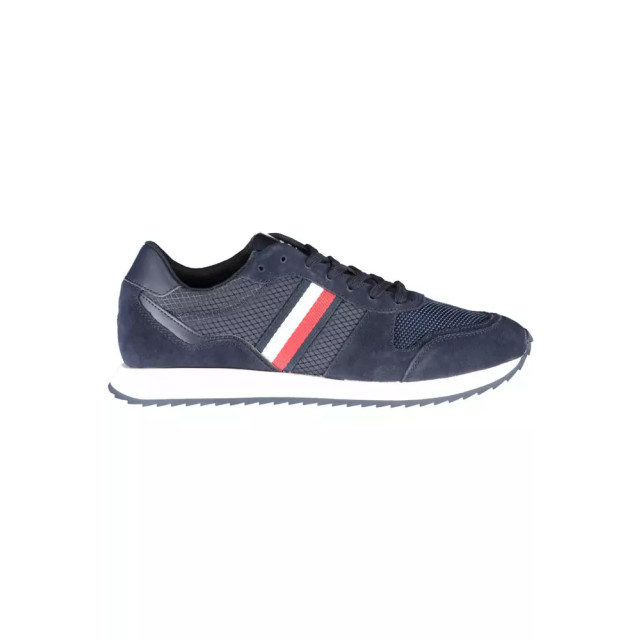 Tommy Hilfiger Gerecycled polyester sneakers voor heren Tommy Hilfiger Blauw Gerecycled Polyester Sneakers voor Heren large