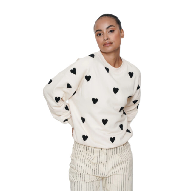 Geisha Sweater 52084-21-ecru black 52084-21-0721 large