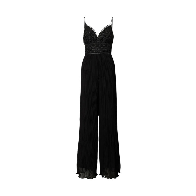 Guess Jumpsuit met plissevouwen en kant Guess Zwart Jumpsuit Met Plissevouwen En Kant large