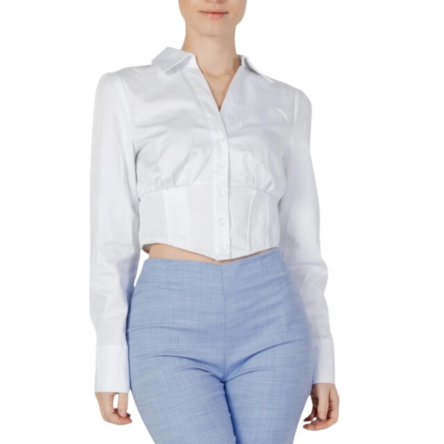 Guess Blouse met lange mouwen Guess Wit Blouse Met Lange Mouwen large
