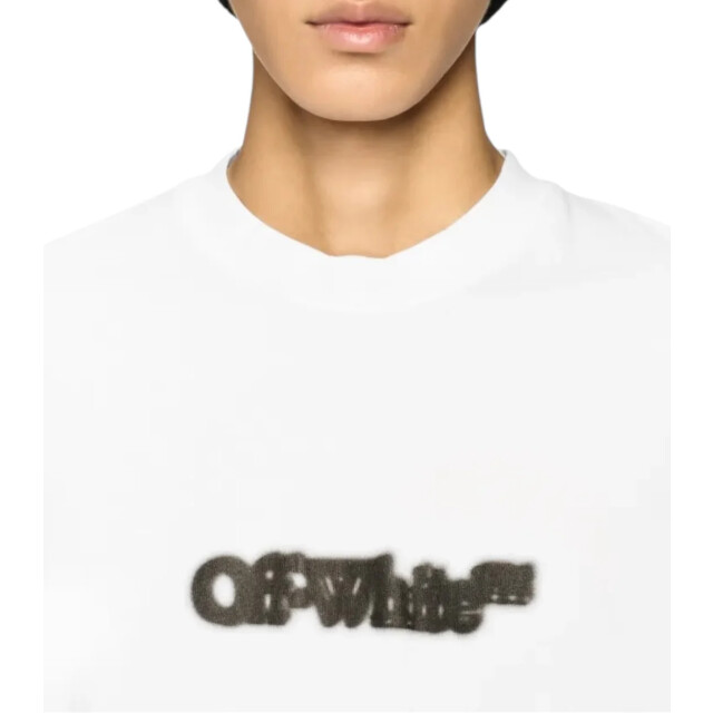 Off White Spray arrow t-shirt met contrasterende monogram Off-White Spray Arrow T-Shirt Met Contrasterende Monogram large