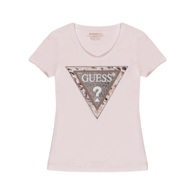 Guess T-shirt print Guess Roze T-shirt Print large