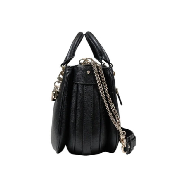 Guess Fedora satchel handtas Guess Zwart Fedora Satchel Handtas large