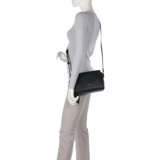 Liu Jo Manhattan crossbody tas Liu Jo Zwart Manhattan Crossbody Tas large
