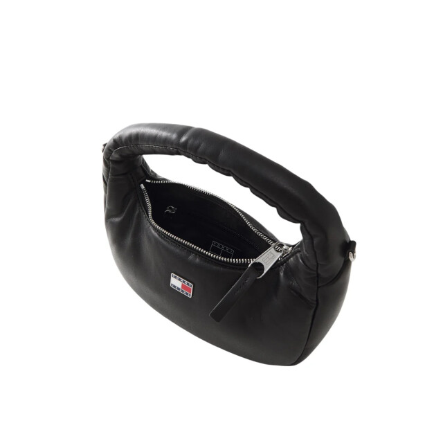 Tommy Hilfiger Pillow mini hobo handtas Tommy Hilfiger Jeans Zwart Pillow Mini Hobo Handtas large