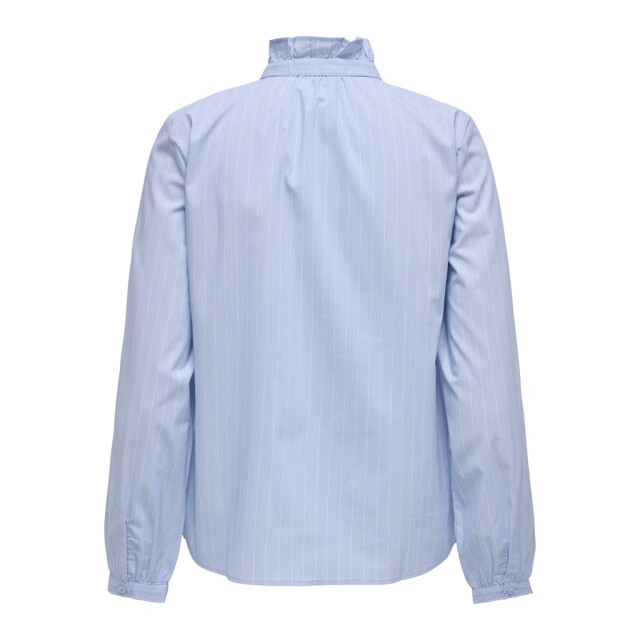 Jacqueline de Yong mio l/s frill shirt wvn 15339240 cashmere blue 06615.210.0073 large
