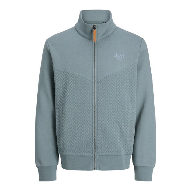 Jack & Jones jprblufrankie sweat zip high neck 12275675 stormy sea 05735.940.0009 large