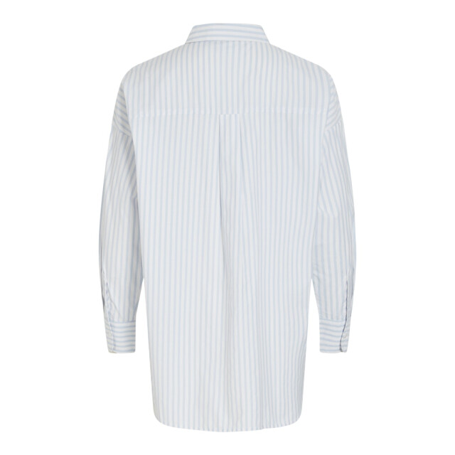 Vila vidarma l/s loose button shirt no 14095099 kentucky blue 06615.210.0076 large