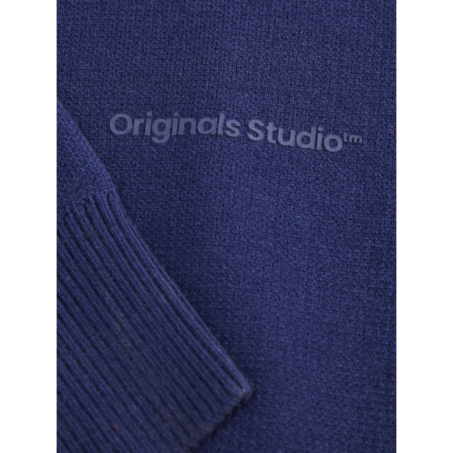 Jack & Jones jorvesterbro knit crew neck sn 12261852 ocean cavern 05711.240.0045 large