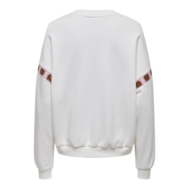 Only onlluni l/s o-neck embroidery cs sw 15347686 cloud dancer 06721.198.0083 large