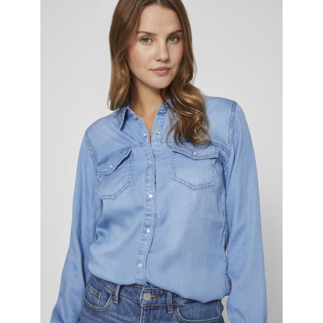 Vila vibista denim shirt-noos 14033008 medium blue denim 06615.265.0026 large
