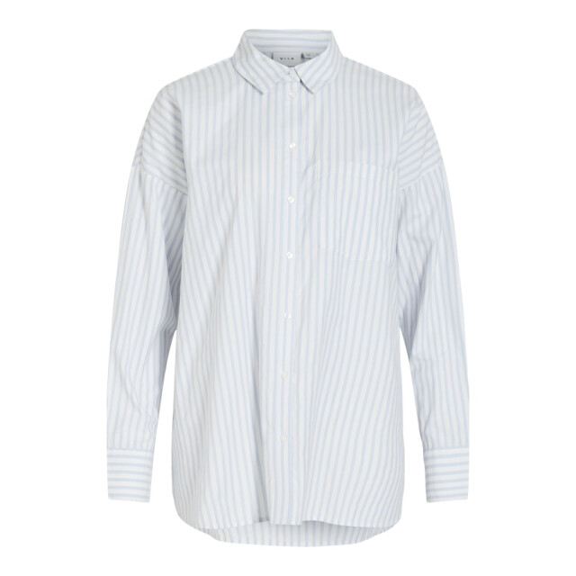 Vila vidarma l/s loose button shirt no 14095099 kentucky blue 06615.210.0076 large
