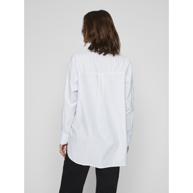 Vila vidarma l/s loose button shirt no 14095099 kentucky blue 06615.210.0076 large