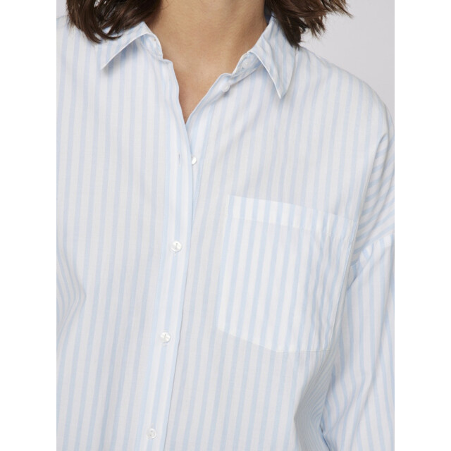 Vila vidarma l/s loose button shirt no 14095099 kentucky blue 06615.210.0076 large