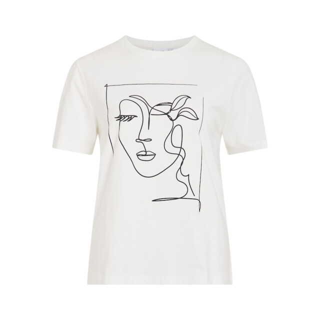 Vila visybilla o-neck s/s t-shirt/pb 14103247 snow white 06011.120.0001 large