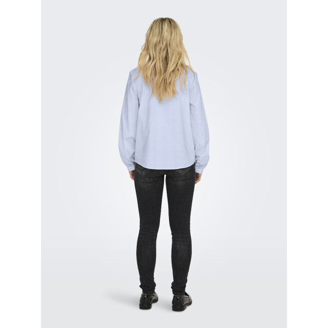 Jacqueline de Yong mio l/s frill shirt wvn 15339240 cashmere blue 06615.210.0073 large