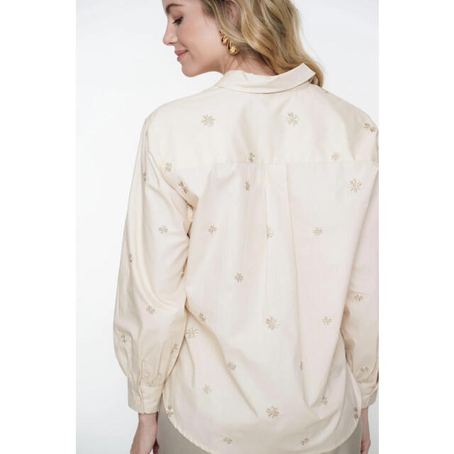 Geisha 53068-14 010 blouse embroidery flowers off-white/gold 53068-14 010 large