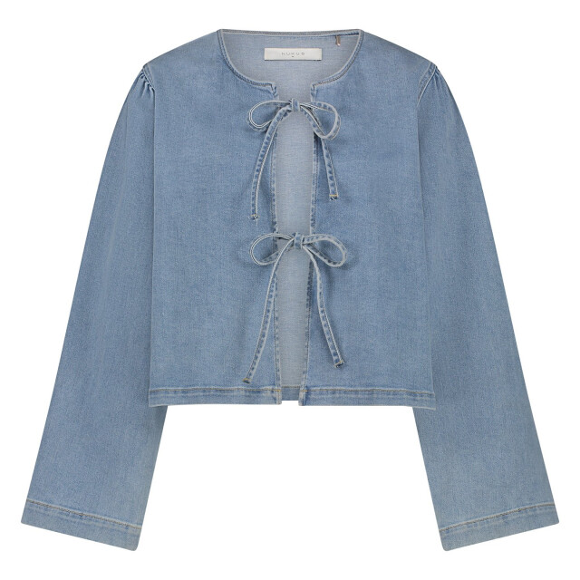 Nukus Nks02067 24 bowy blouse bleached denim NKS02067 24 large