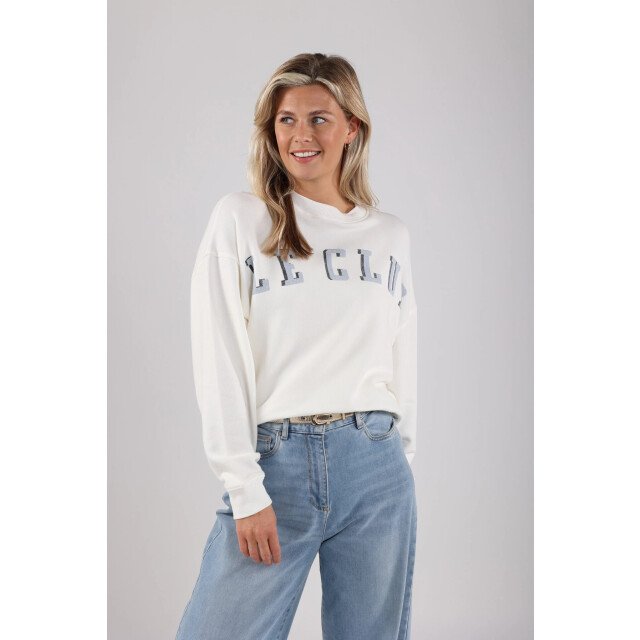 Nukus Nks03002 235 maud sweater offwhite/sky NKS03002 235 large