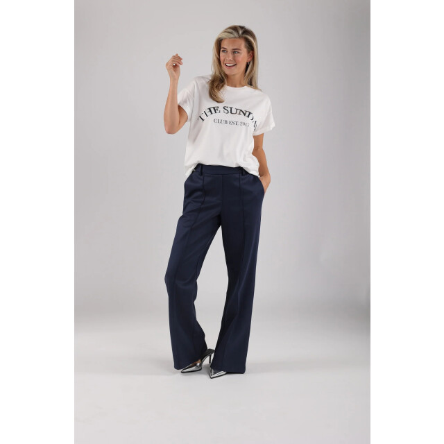 Nukus Nks04004 219 meike shirt the sunday offwhite/navy NKS04004 219 large