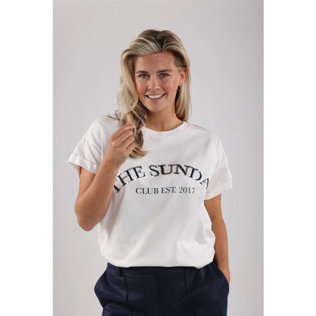 Nukus Nks04004 219 meike shirt the sunday offwhite/navy NKS04004 219 large