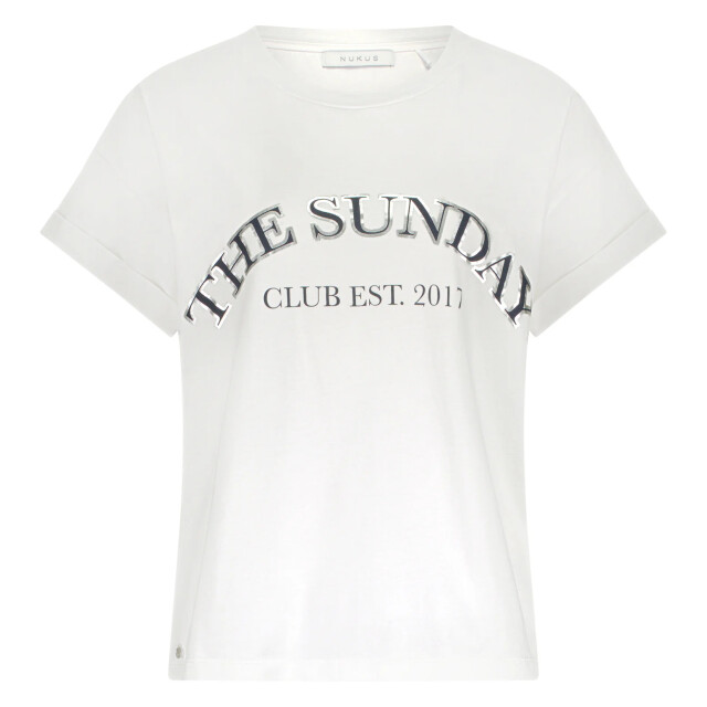 Nukus Nks04004 219 meike shirt the sunday offwhite/navy NKS04004 219 large