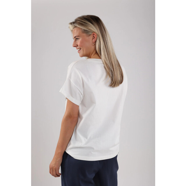 Nukus Nks04004 219 meike shirt the sunday offwhite/navy NKS04004 219 large