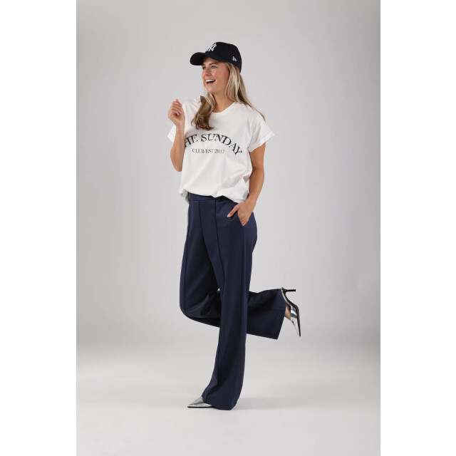 Nukus Nks04004 219 meike shirt the sunday offwhite/navy NKS04004 219 large