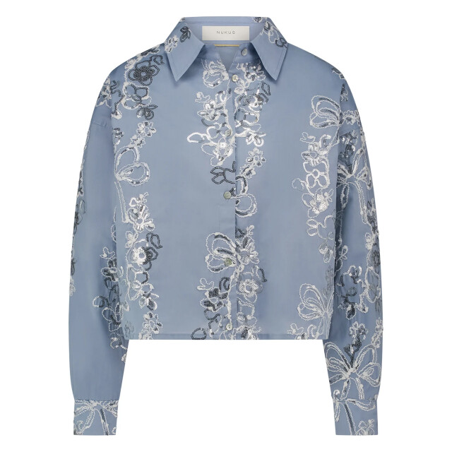 Nukus Nks02048 46 tessa blouse paillet sky NKS02048 46 large