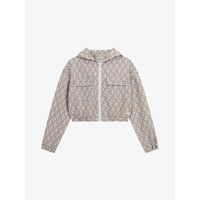 Guess Meisje wind jacket beige aop J5RQ03-WH2K0-P1IQ large