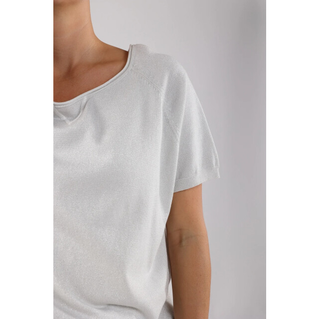 Nukus Nks01085 10 anita top lurex silver NKS01085 10 large