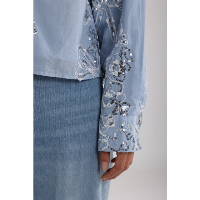 Nukus Nks02048 46 tessa blouse paillet sky NKS02048 46 large