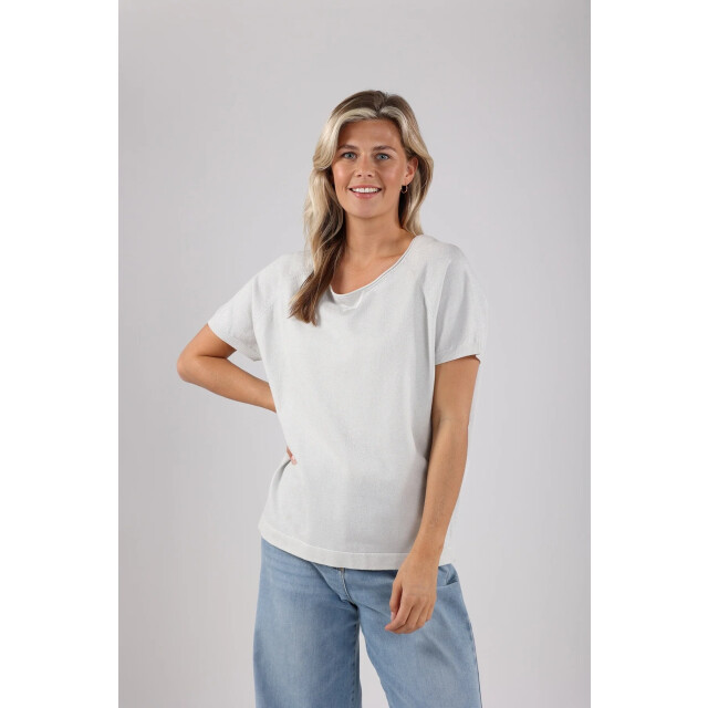 Nukus Nks01085 10 anita top lurex silver NKS01085 10 large