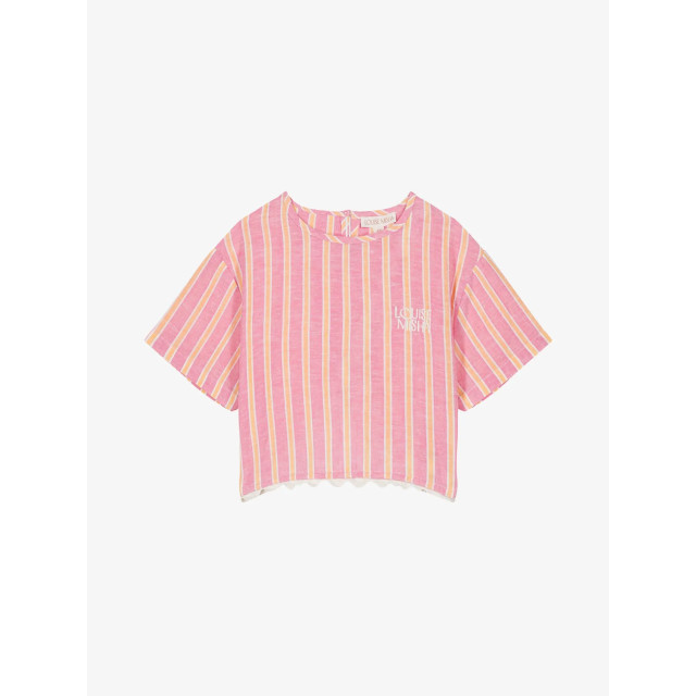 Louise Misha Meisjes top kalistee GRI-S25-B0027-PINK-GELATO-STRIPES large